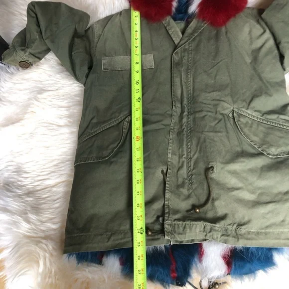 Mr & Mrs Italy fur lined parka jacket coat XS - Picture 9 of 10